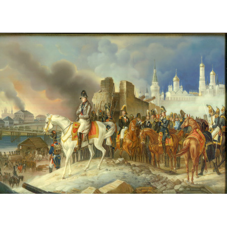Napoleon in burning Moscow