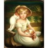 A Girl feeding the Cats