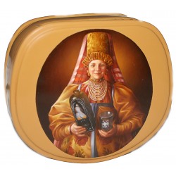 The merchant's daughter with a bottle