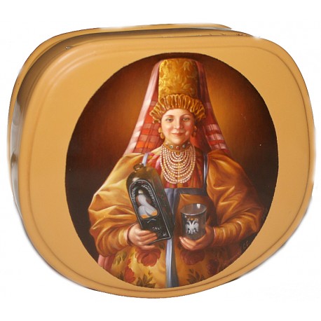 The merchant's daughter with a bottle