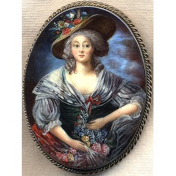 Portrait of a lady wearing a hat
